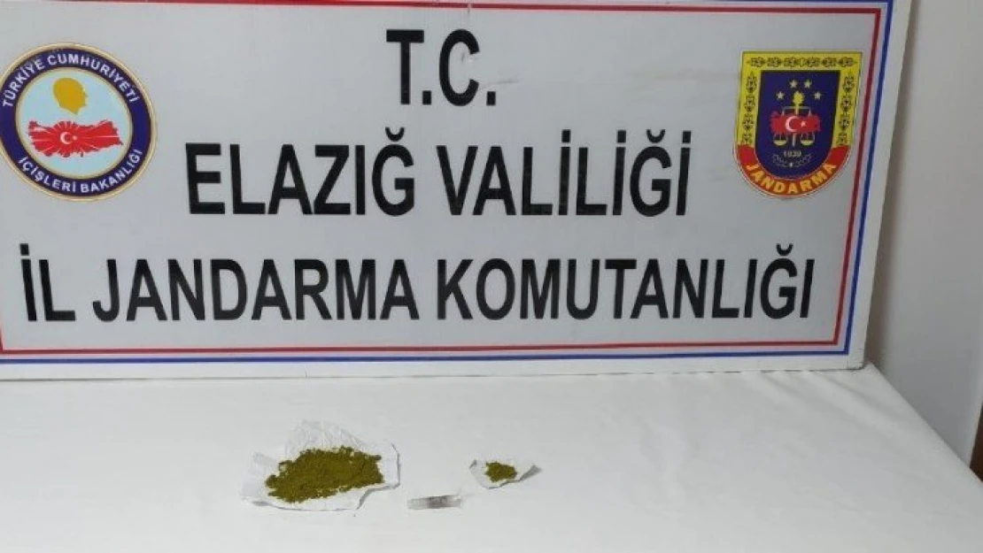 Elazığ'da uyuşturucu ile mücadele:2 gözaltı