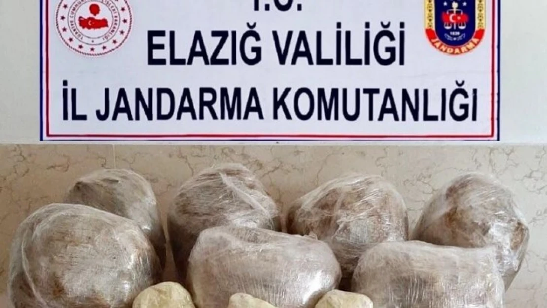 Elazığ'da uyuşturucu operasyonu: 62 kilo toz esrar ele geçirildi