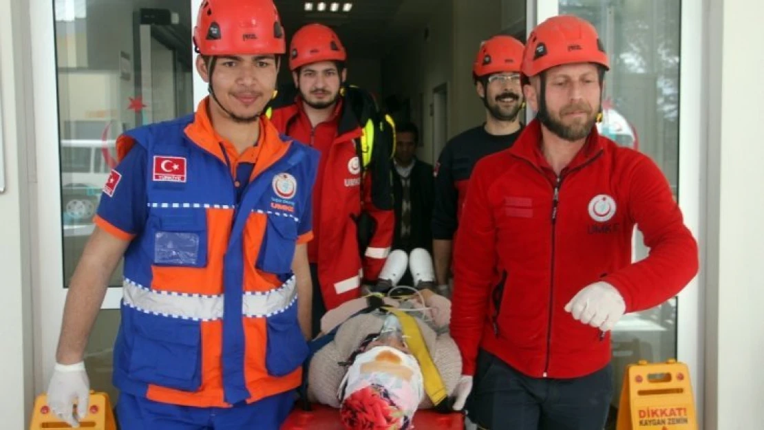 Elazığ'da deprem ve yangın tatbikatı