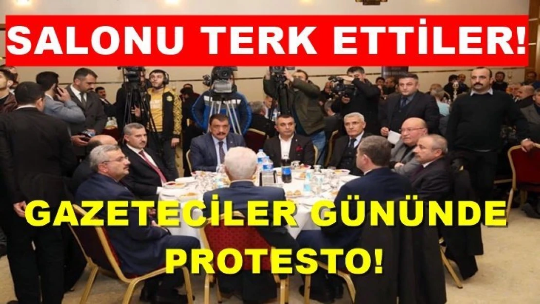 Gazeteciler Günü'nde protesto!