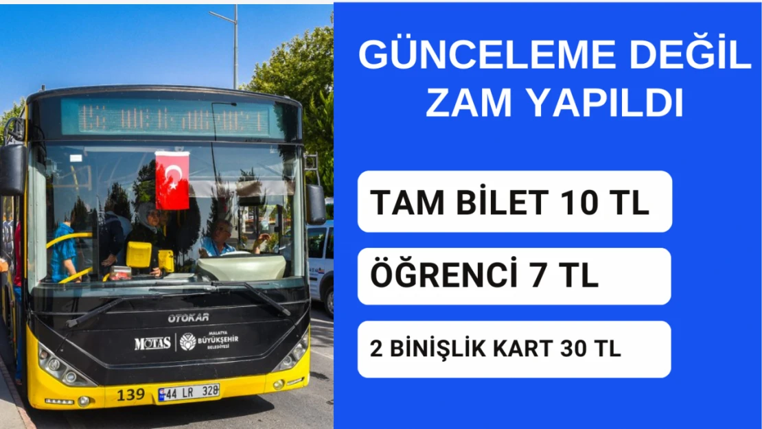 Güncelleme değil, zam yapıldı