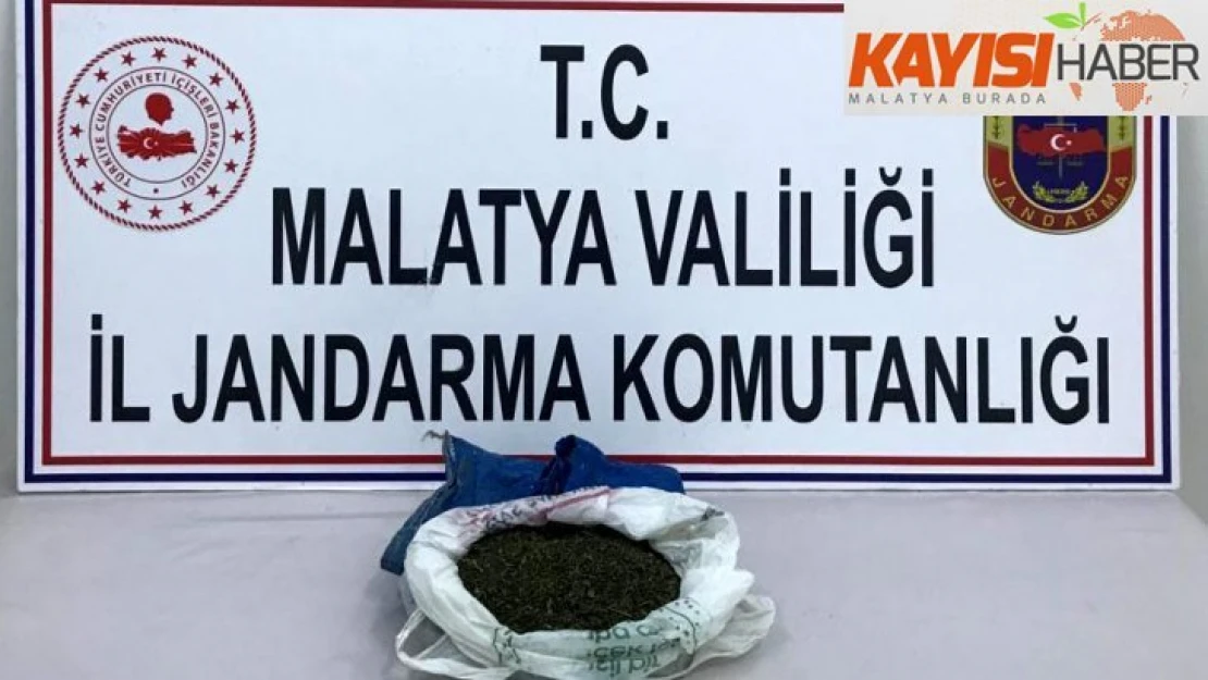 Hekimhan'da bir evde 400 gram esrar yakalandı