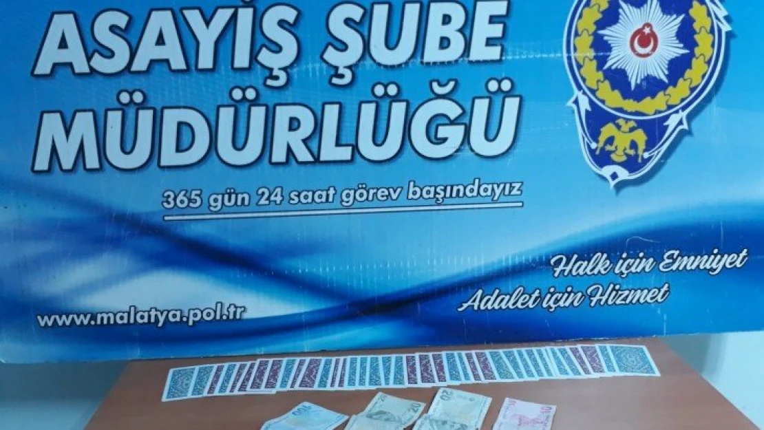 Malatya'da kumar operasyonu