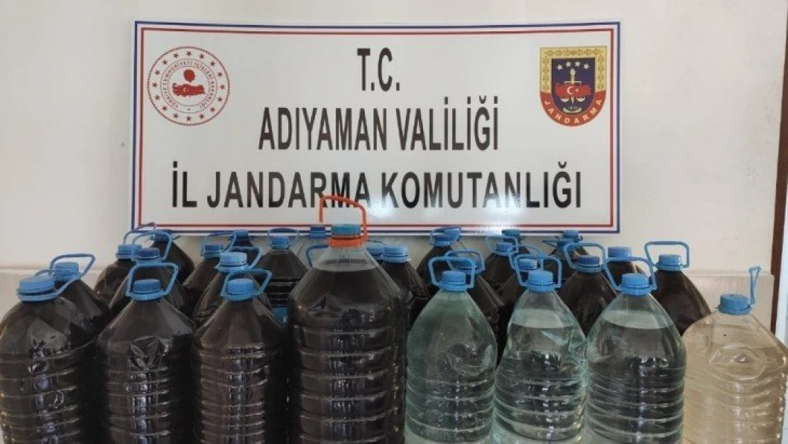 Jandarma 160 litre sahte içki ele geçirdi