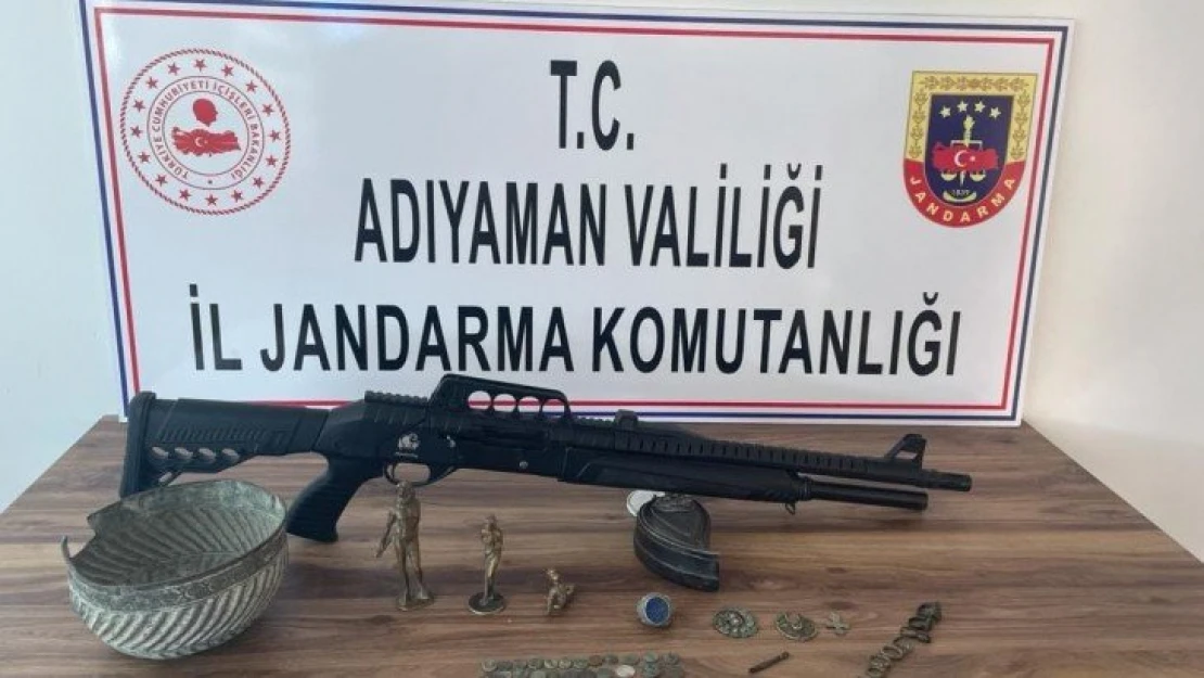 Jandarma Adıyaman'da çok sayıda tarihi eser ele geçirdi