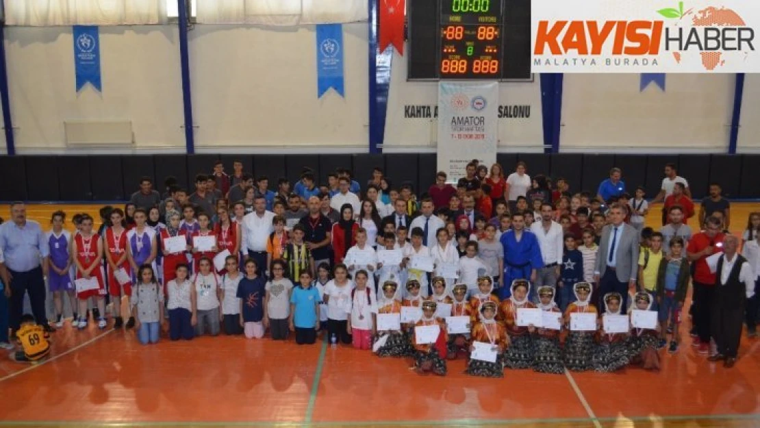 Kahta'da Amatör Spor Haftası, coşkulu başladı