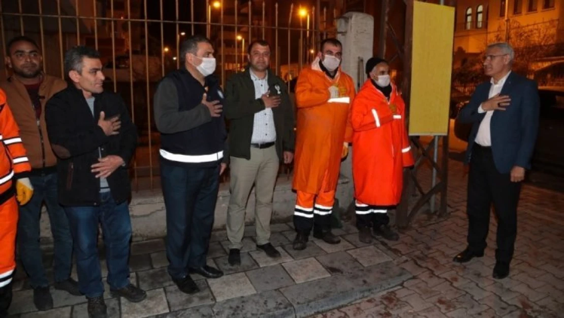 Korona virüs önlemi için dezenfekte çalışmaları yoğunlaştırıldı