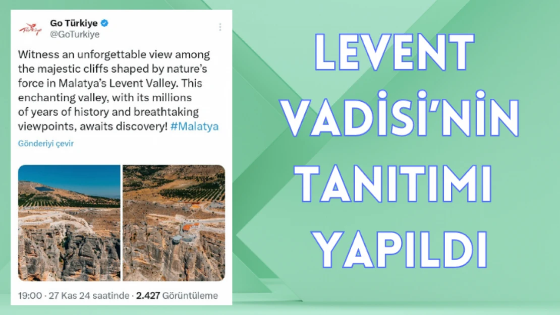 Levent Vadisi'nin tanıtımı yapıldı