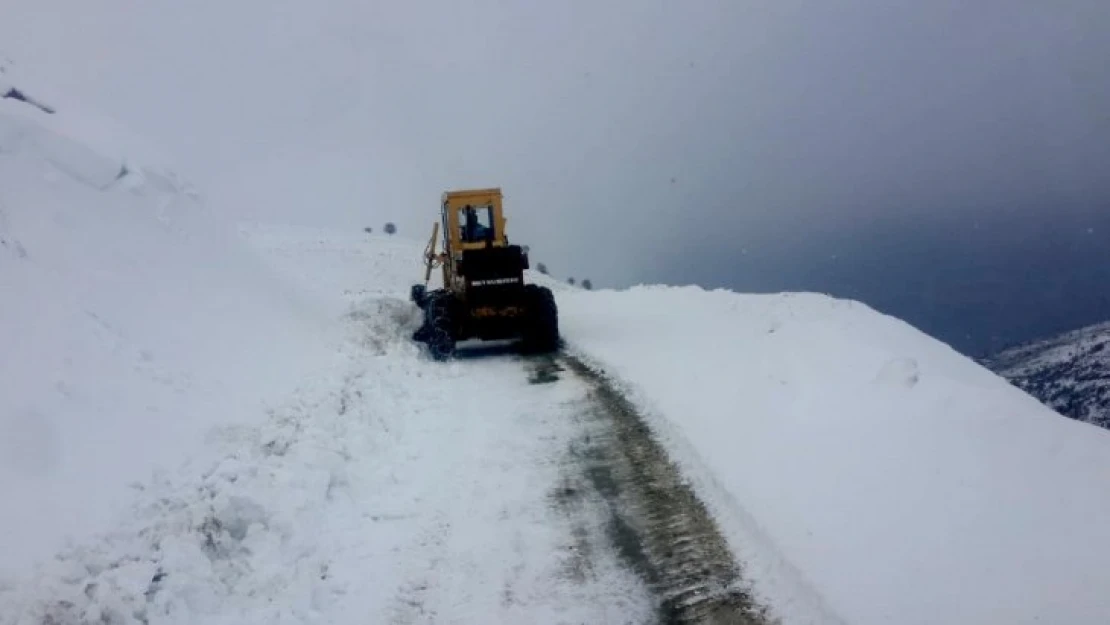 Malatya'da 15 kırsal mahalle yolu kardan kapandı