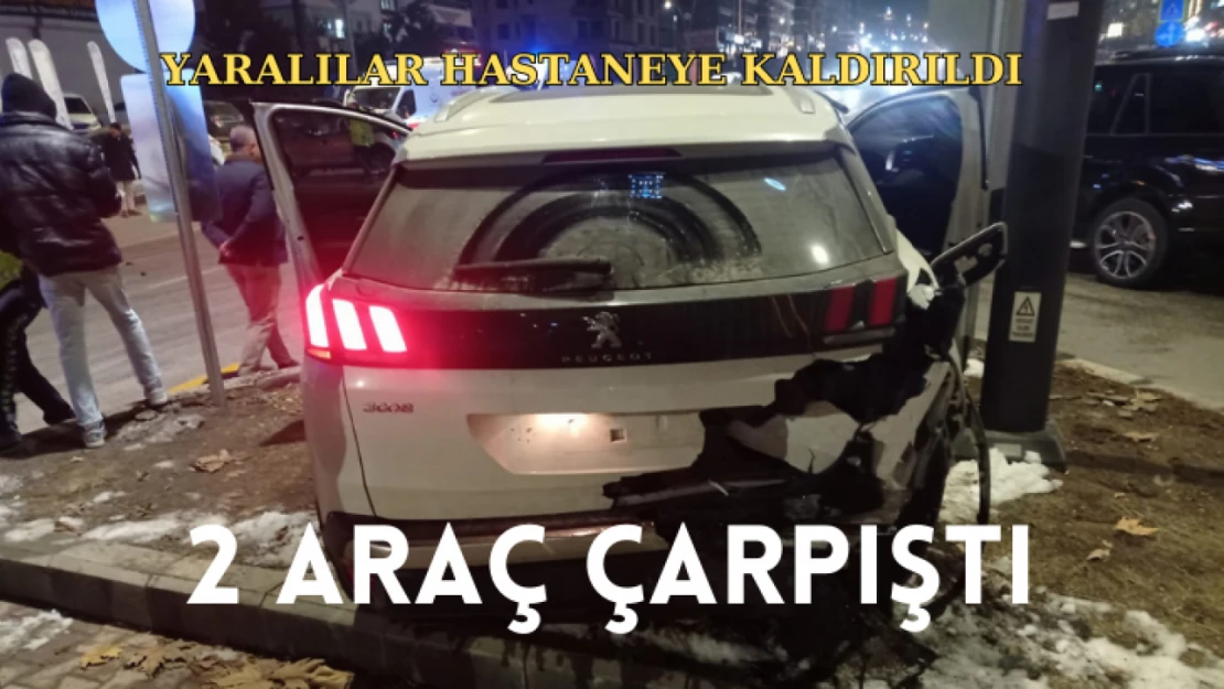 Malatya'da 2 araç çarpıştı: 3 yaralı