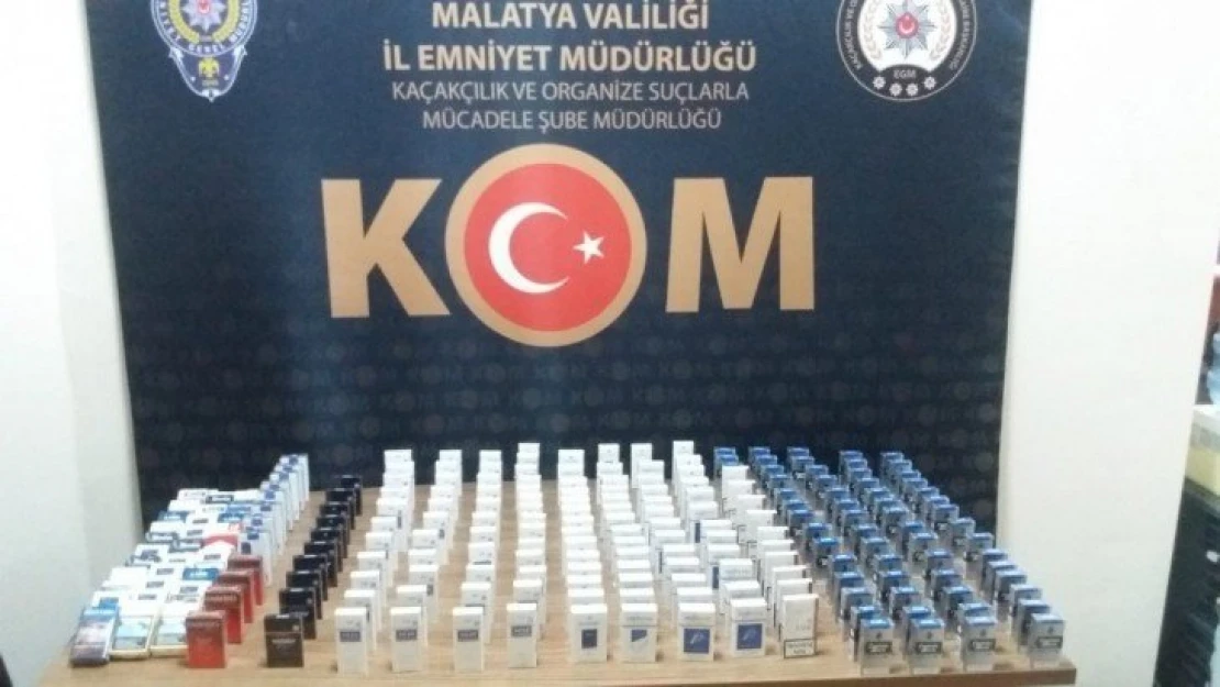 Malatya'da kaçakçılık operasyonu