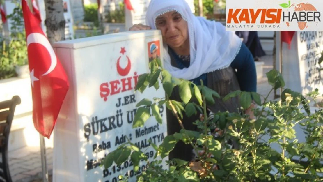 Malatya'da şehitlikte hüzünlü bayram