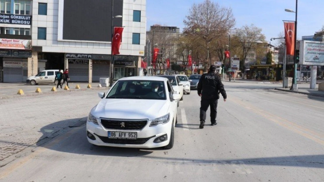 Malatya'da sokağa çıkma kısıtlamasına uyuluyor