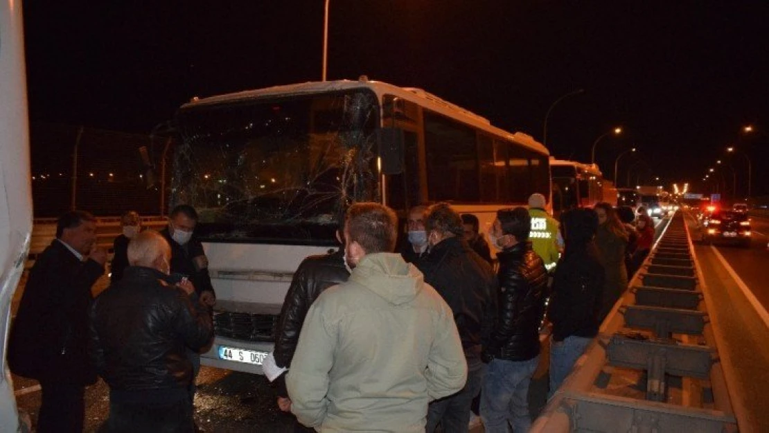 Malatya'da viyadükte zincirleme kaza: 4 yaralı