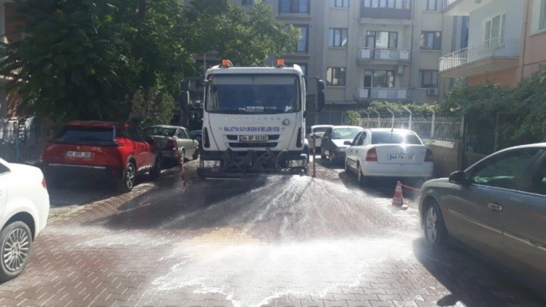 Malatya'da yoğun Covid 19 temizliği