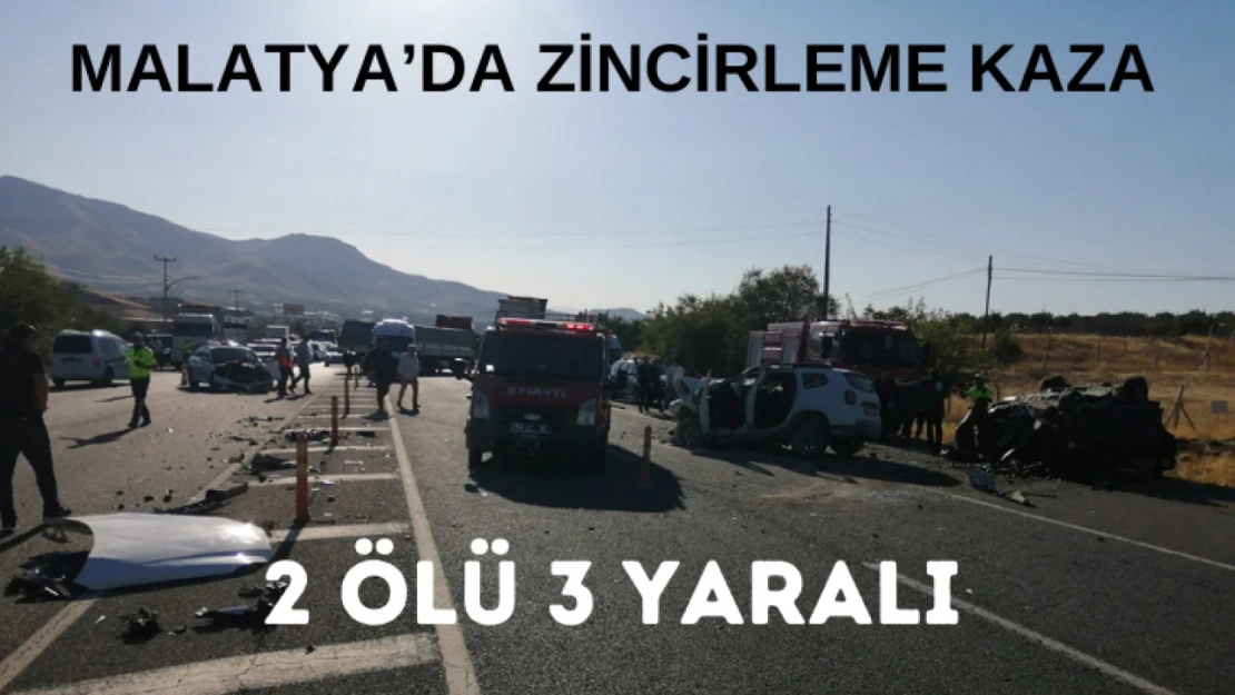 Malatya'da zincirleme kaza