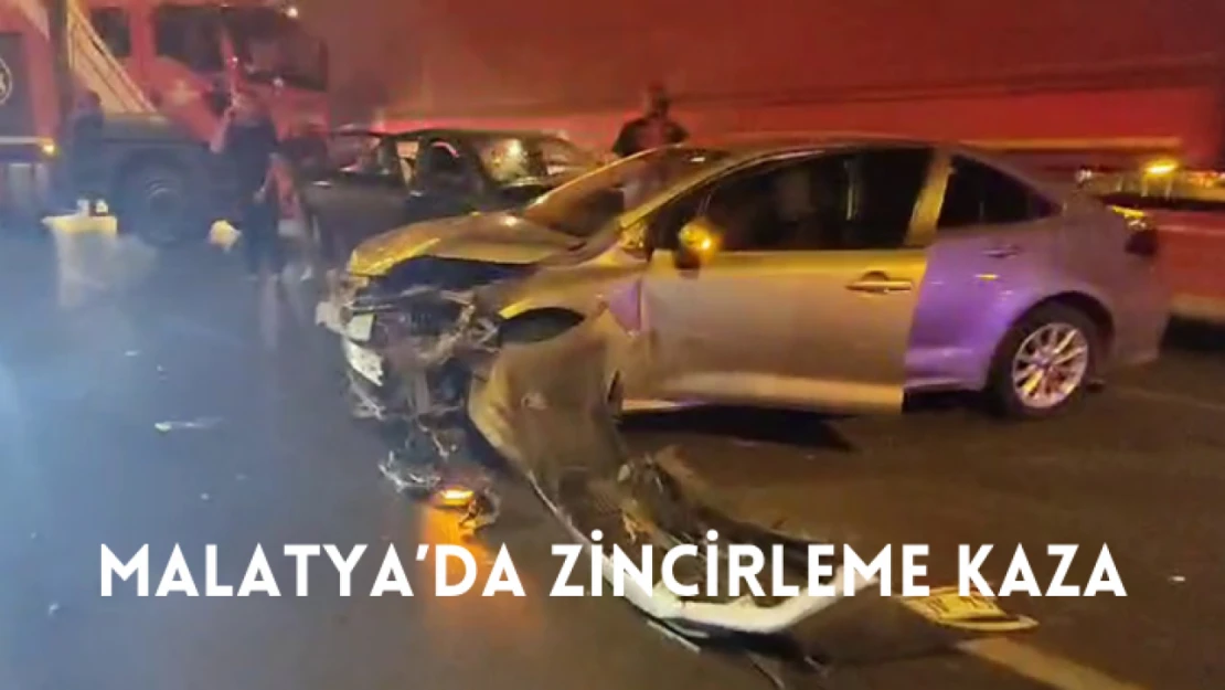 Malatya'da zincirleme kaza