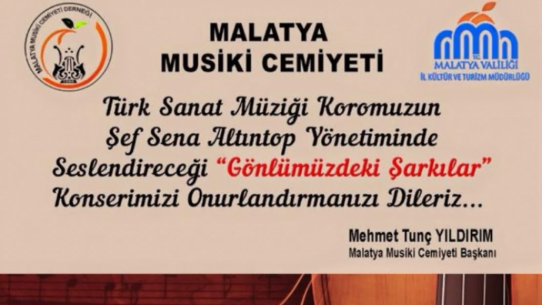 Musiki Cemiyeti'nden Gönlümüzdeki Şarkılar konseri