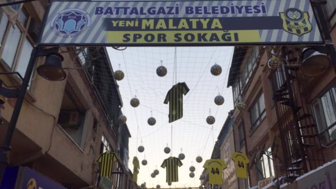 Bu sokağın adı 'Yeni Malatyaspor Sokağı'