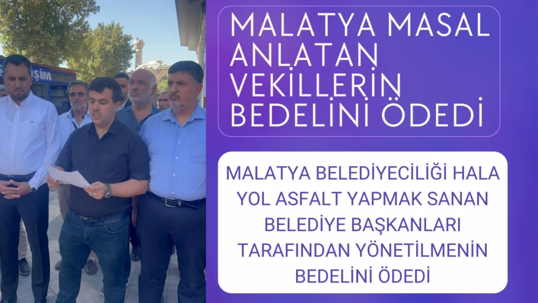 Malatya masal anlatan vekillerin bedelini ödedi!