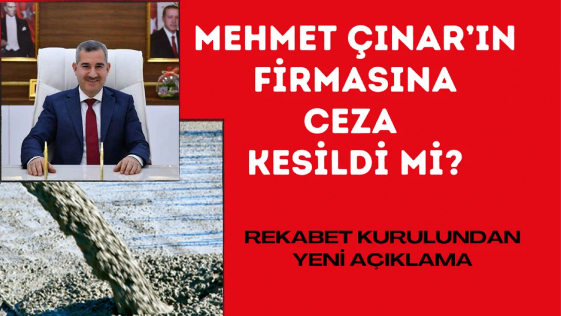 Mehmet Çınar'ın firmasına ceza kesildi mi?