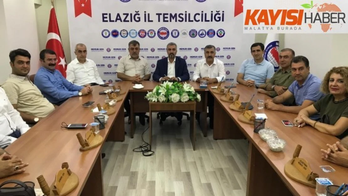 Memur-Sen Elazığ İl Başkanı Bahşi'den, zam teklifi değerlendirmesi