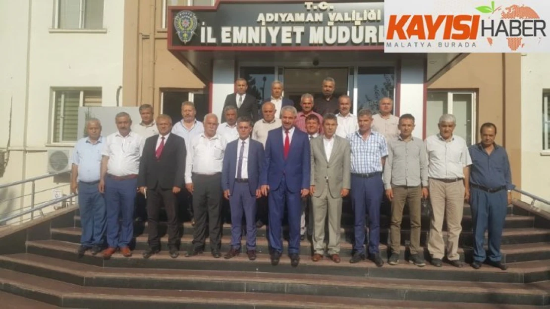 Muhtarlar,  Emniyet Müdürü Ergüder ile bir araya geldi