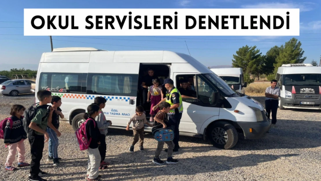 Okul servisleri denetlendi