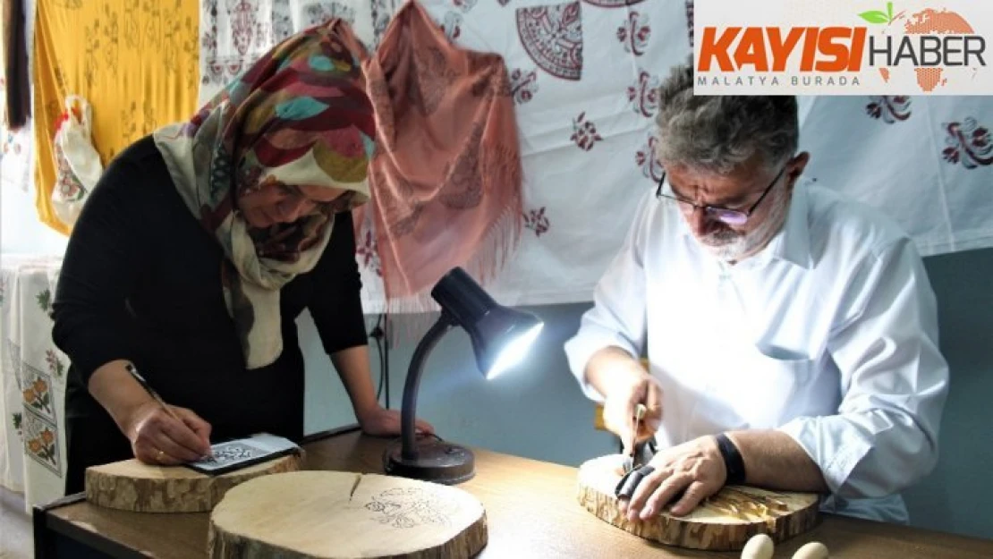 Önce kendi sonra kocası başladı, sanatın ustası oldular