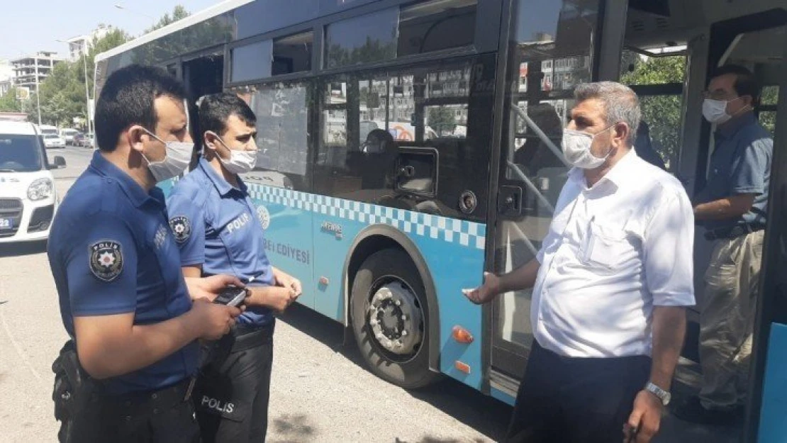 Otobüse maskesiz alınmayınca tehditler savurdu