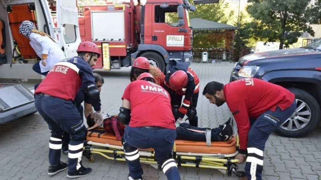 Palu'da gerçeği aratmayan tatbikat