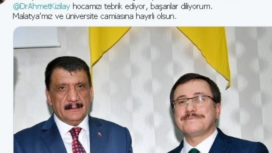 Rektör Kızılay'ın tekrar atanmasına başkanlardan tebrik