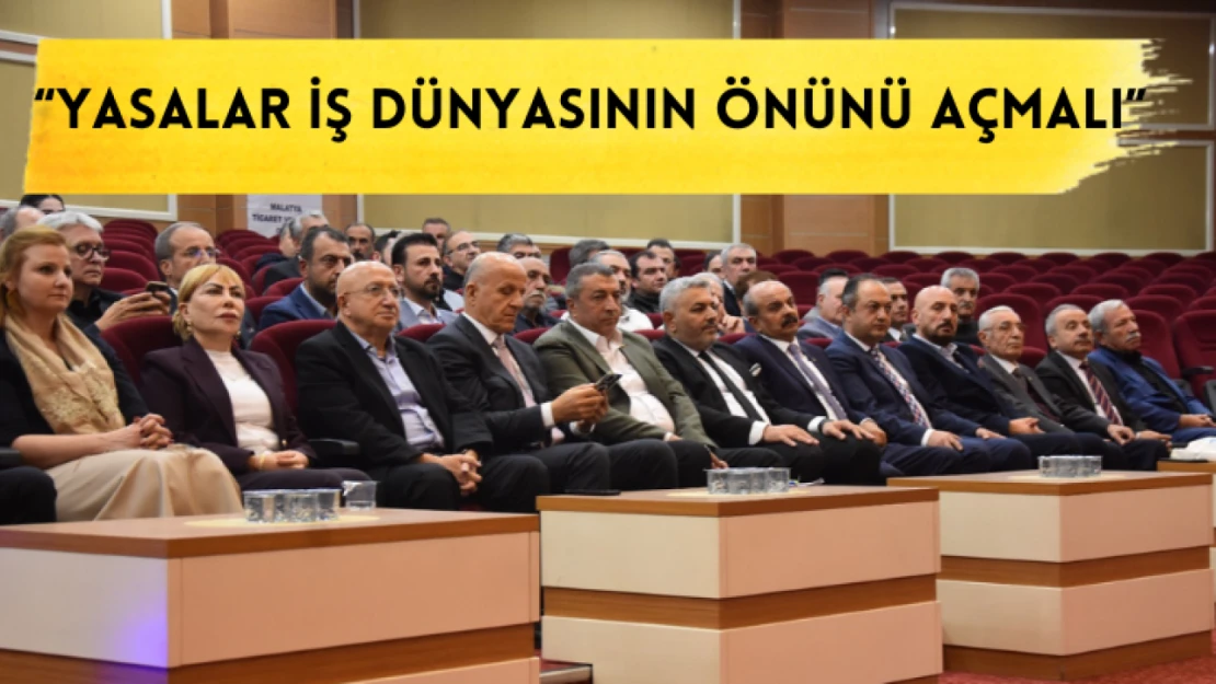 Sadıkoğlu: Yasalar iş dünyasının önünü açmalı