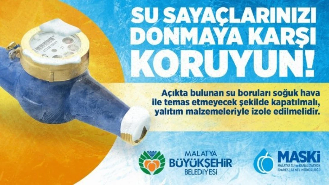 Su sayaçlarında don uyarısı