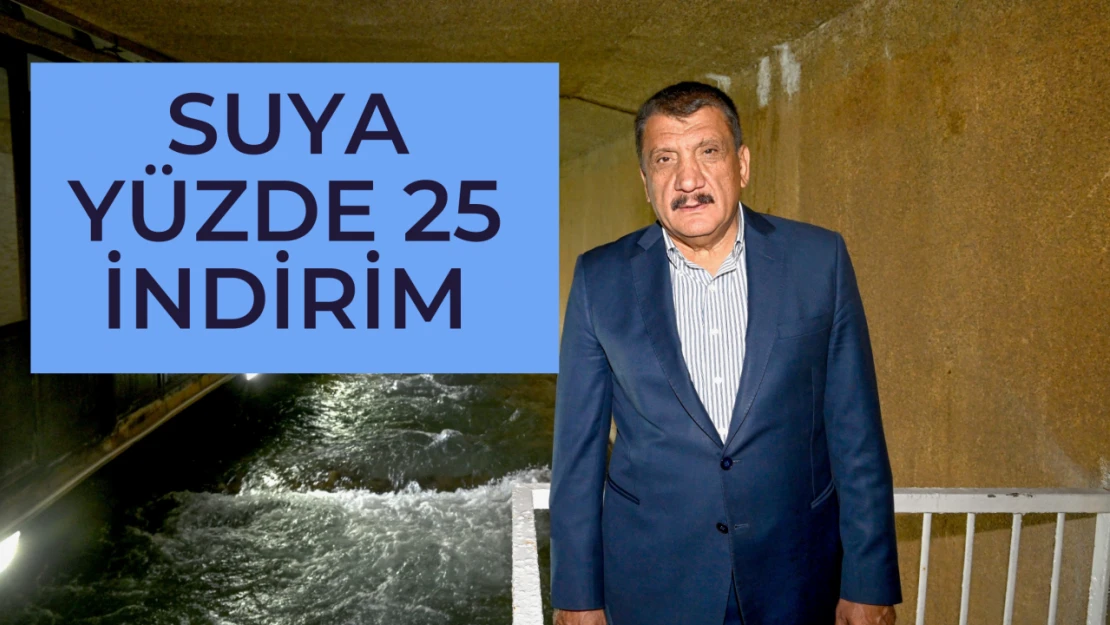 Suya yüzde 25 indirim yapılacak