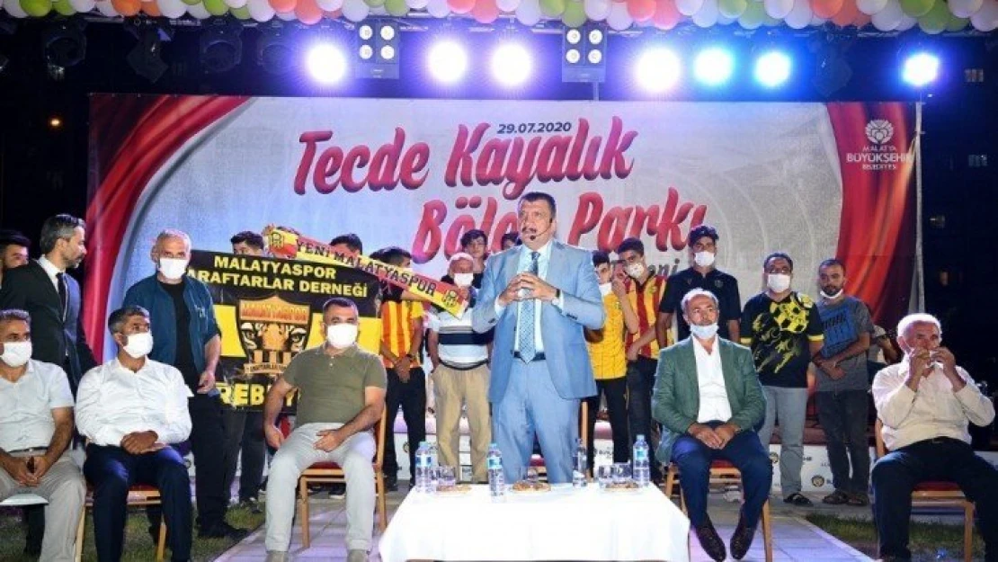 Tecde Kayalık Bölge Parkı törenle açıldı