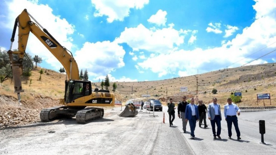 TOKİ yolunda çalışmalar başladı