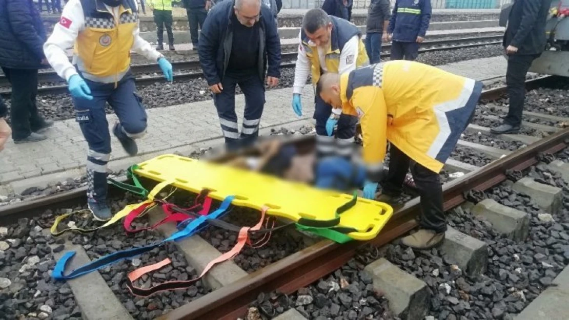 Tren raylarında feci kaza: 1 ölü