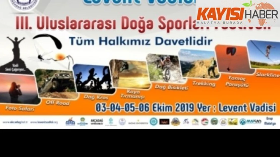 Uluslararası Doğa Sporları Festivali 3 Ekim'de başlayacak