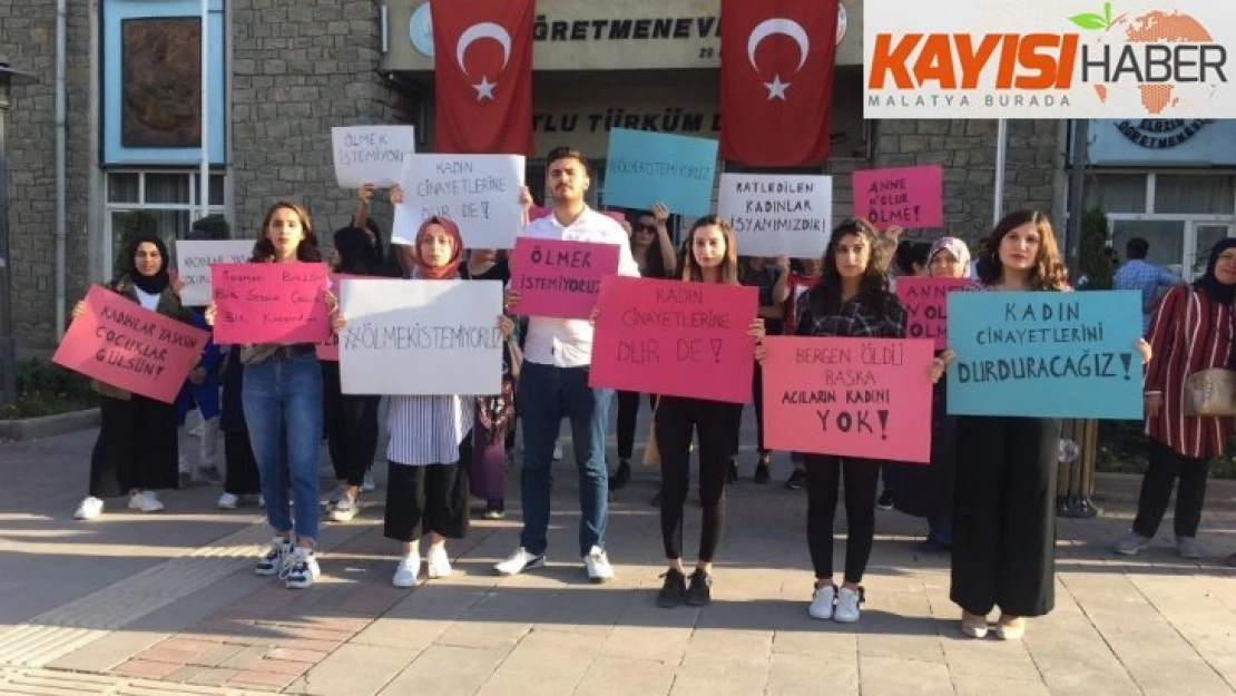 Üniversite öğrencileri,kadına şiddete karşı dikkat çekti