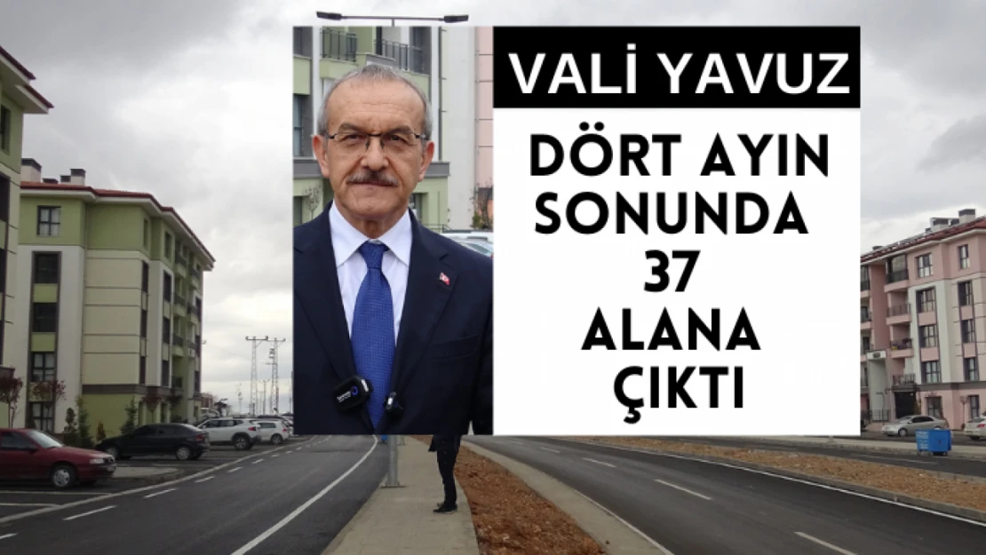 Vali: Dört ayın sonunda 37 alana çıktı