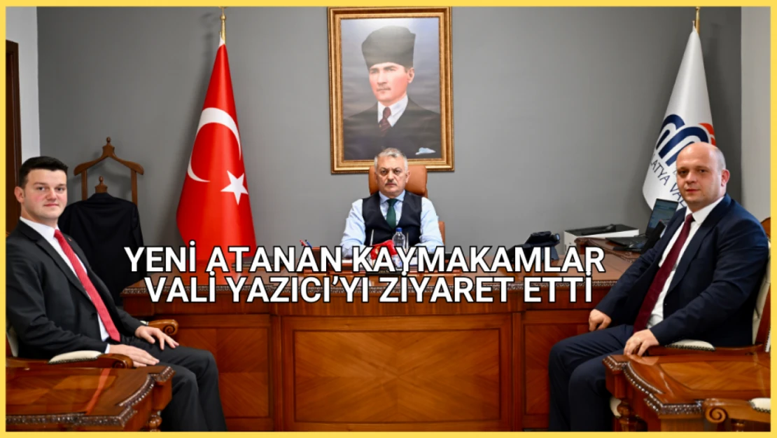 Yeni atanan Kaymakamlar Vali Ersin Yazıcı'yı ziyaret etti
