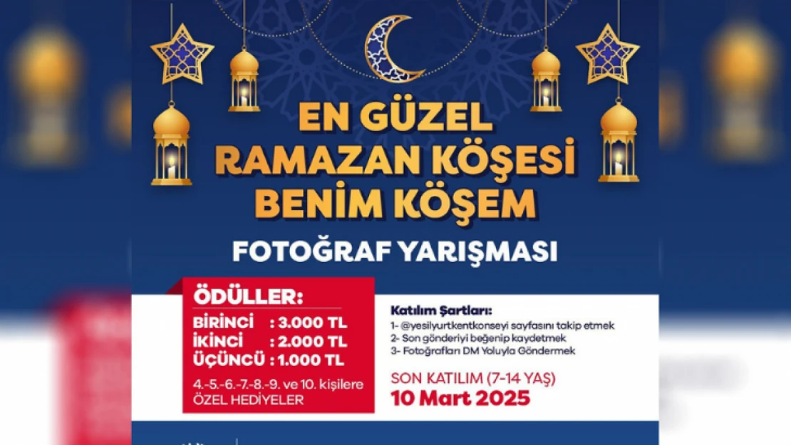 Yeşilyurt Kent Konseyi Fotoğraf Yarışması düzenliyor