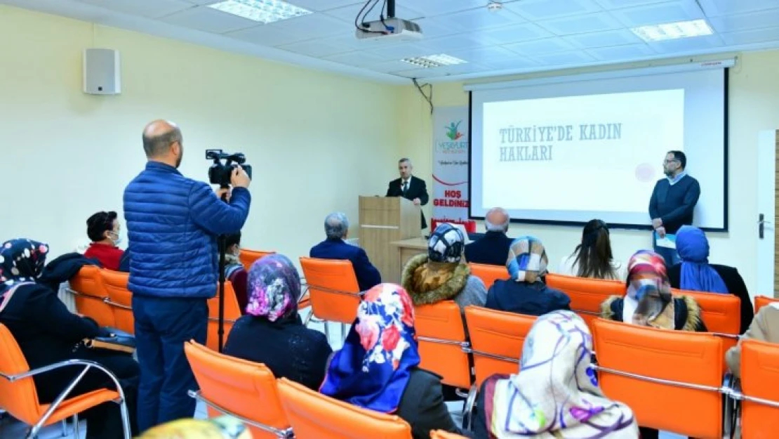 Yeşilyurt'ta kadın hakları semineri düzenlendi