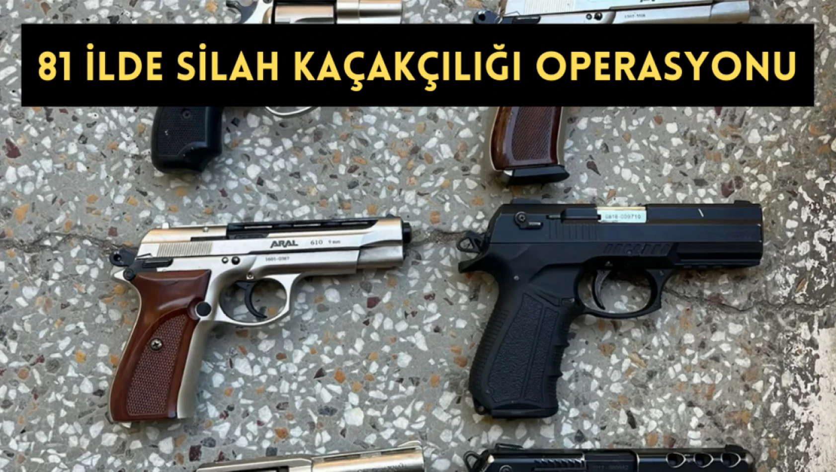 81 ilde silah kaçakçılığı operasyonu