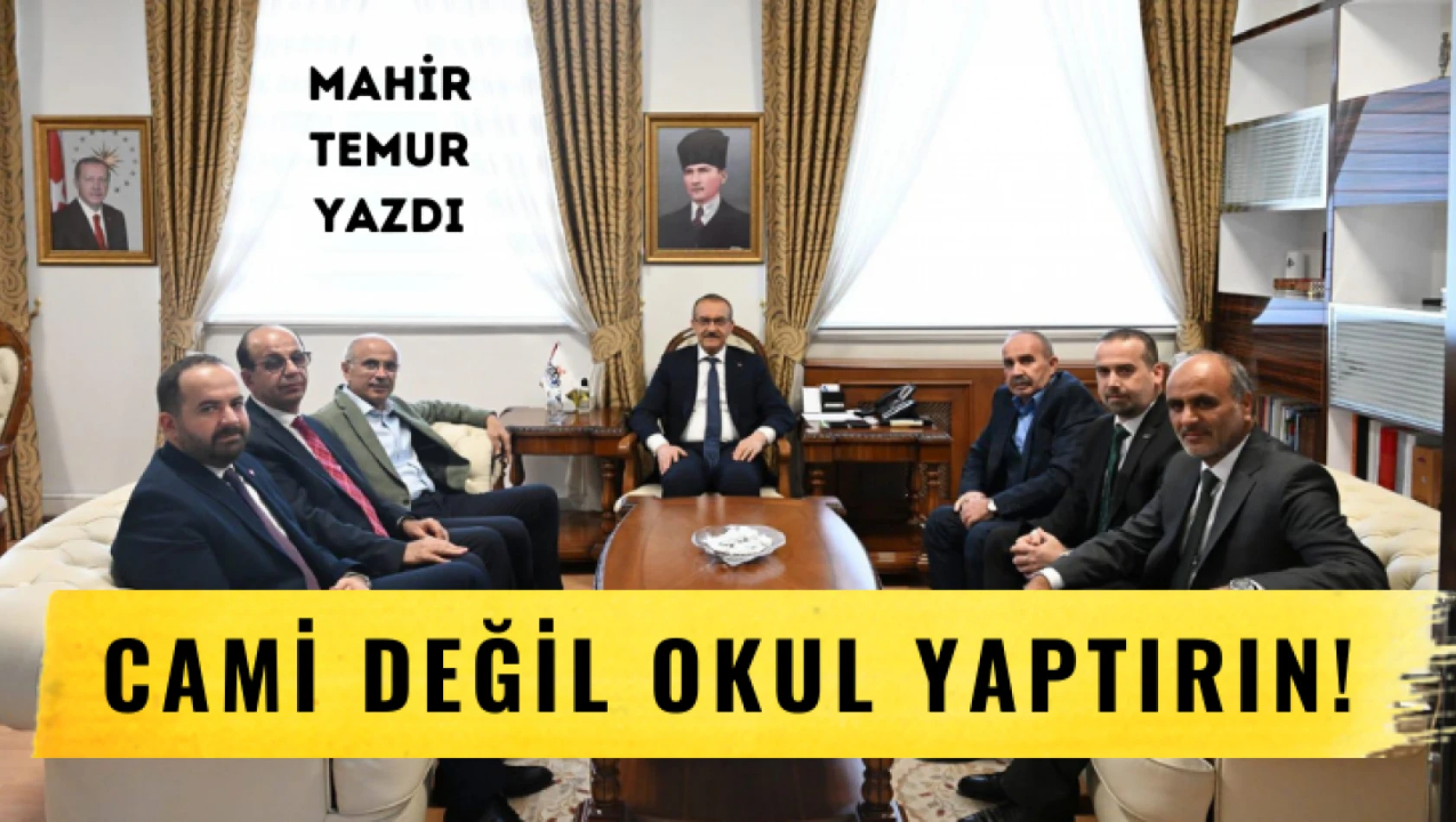 Cami değil okul yaptırın