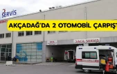 Akçadağ'da 2 otomobil çarpıştı