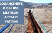 Doğanşehir'e 8 bin 100 metrelik altyapı yatırımı