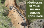 Pütürge'de 32 yıllık sulama sorunu çözülüyor
