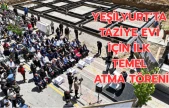 Yeşilyurt'ta ilk temel atma töreni gerçekleşti